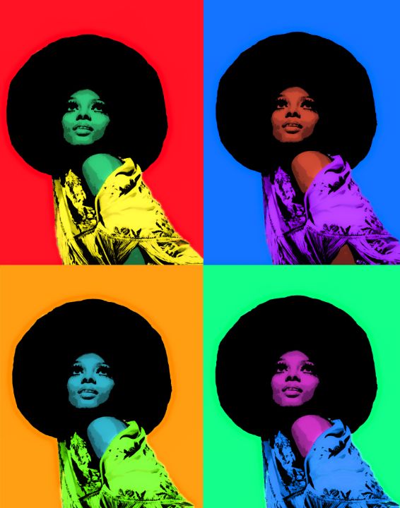 Diana Ross pop art - Lovelystartati
