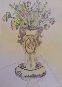 Vase and Flowers