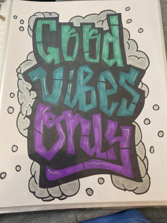 Good vibes text Good vibes retro lettering  CanStock