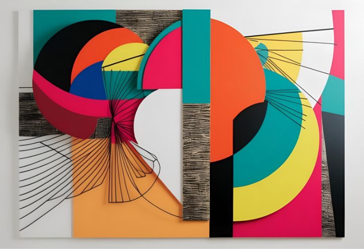 Abstract Dimensions - Desert moon studios - Paintings & Prints ...