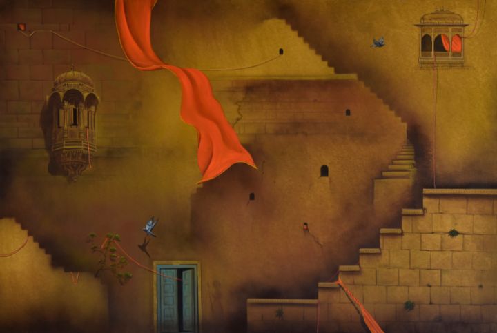 Beyond Square Havelis of Golden City - Beyond Square - Paintings & Prints, Buildings ...