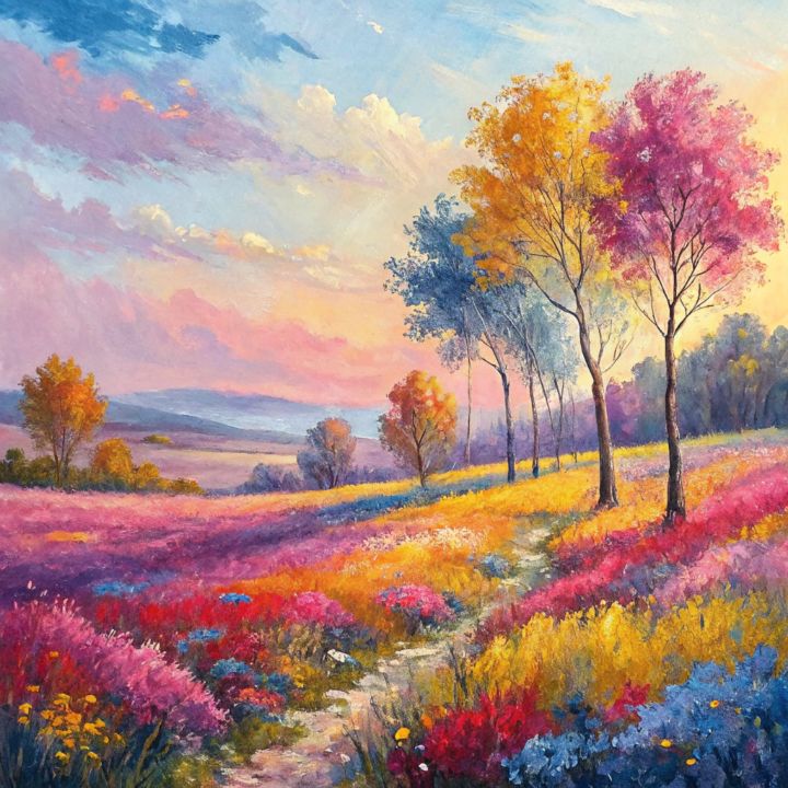 A Symphony of Spring Colors - Art-shop - Drawings & Illustration ...