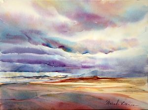 Stormy Mono Lake-2 - MB Watercolors