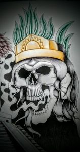 Aztec queen skull