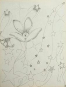 Flower inspiration flowing stars