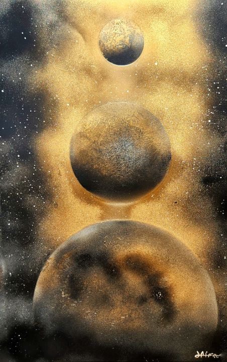 Planetary Gold - Afmancreations - Paintings & Prints, Astronomy & Space ...