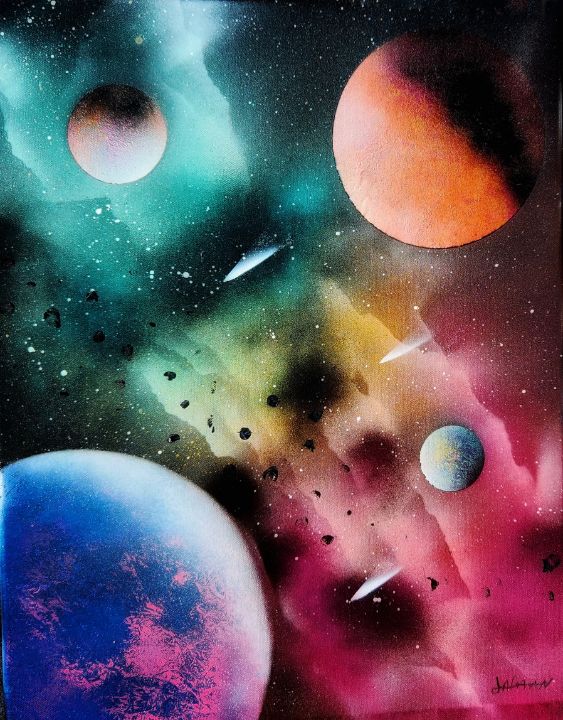 Colorful Galaxy - Afmancreations