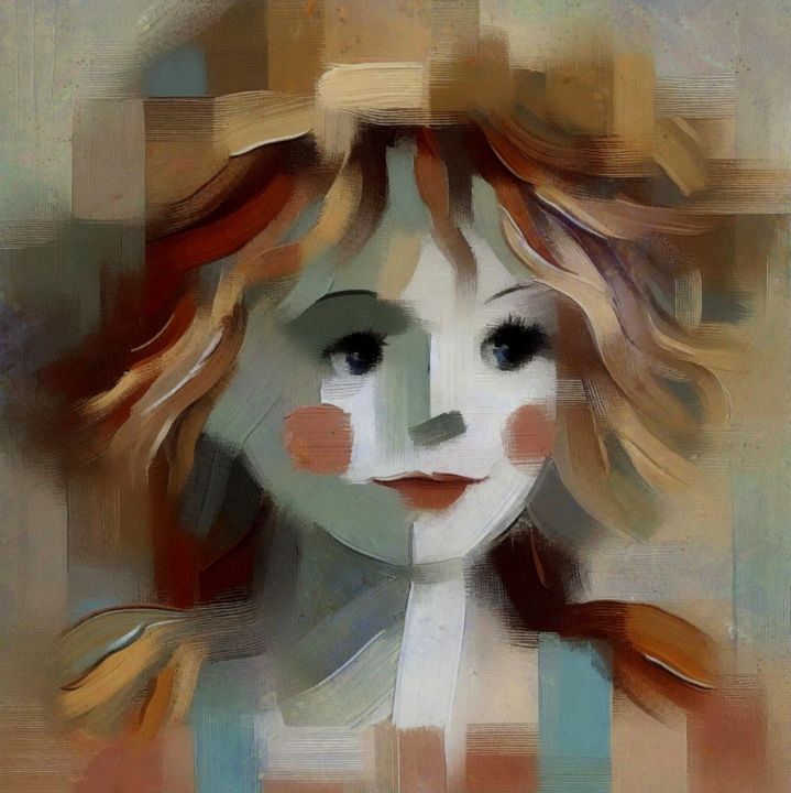 Raggedy Ann - Left Hand Prints - Paintings & Prints, Abstract 