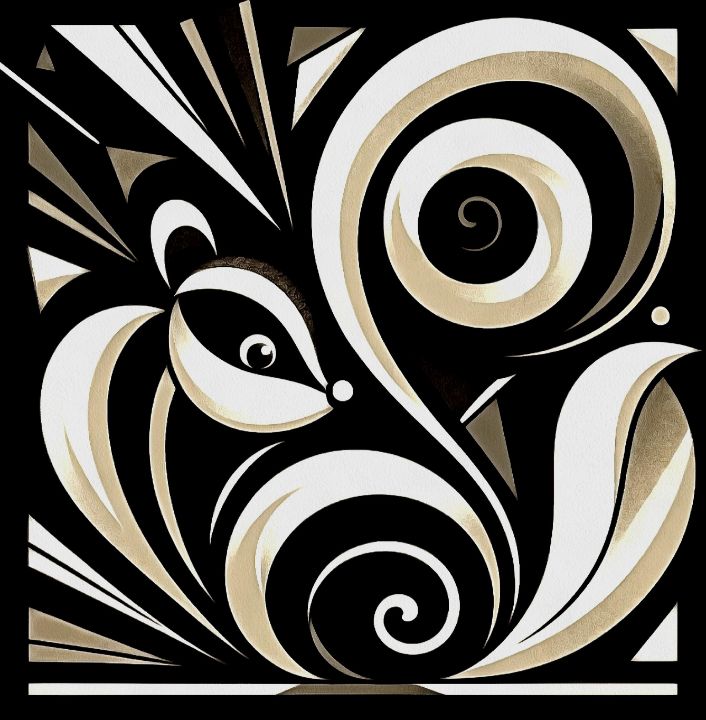 I Smell A Skunk - Left Hand Prints - Paintings & Prints, Abstract ...