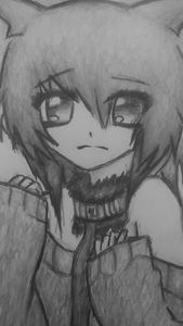 Sad anime girl