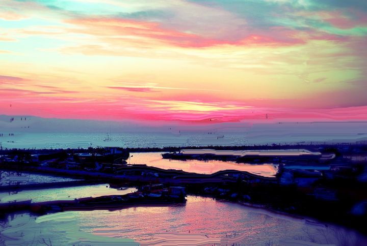 Coastal sunrise - Rene art