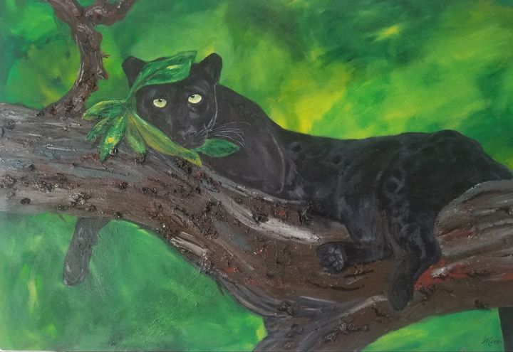 Black Panther in tree - Wiggy