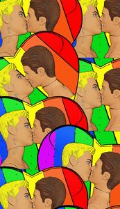 Gay Kiss! #Lovewins! Queer Art!