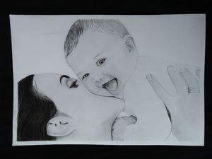 Family portrait pencil drawing. : r/drawing