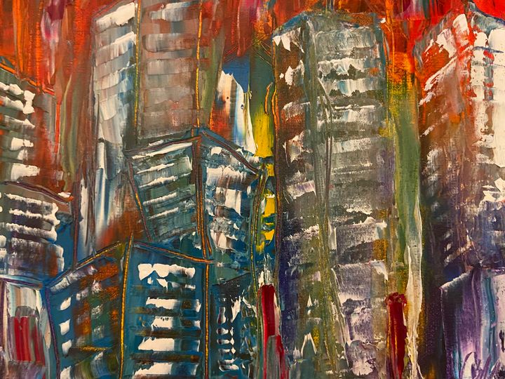 Concrete Jungle Connor Mcgrath Paintings Prints Abstract Landscape Artpal