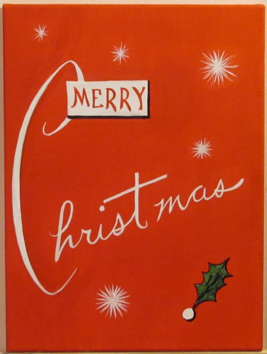 Merry Christmas (retro) - Basketbottoms