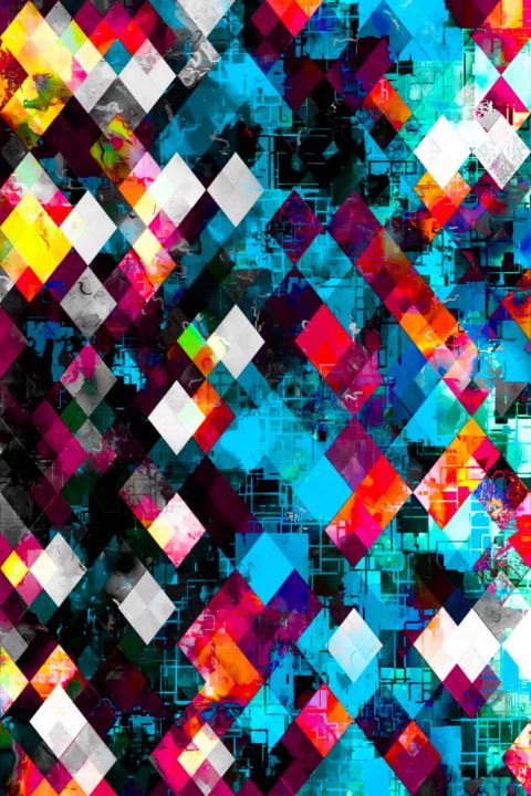 graphic design pixel geometric art - TimmyLA