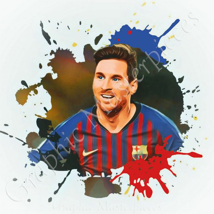 Custom Digital Artwork Leonel Messi Graphic Masterpieces Digital