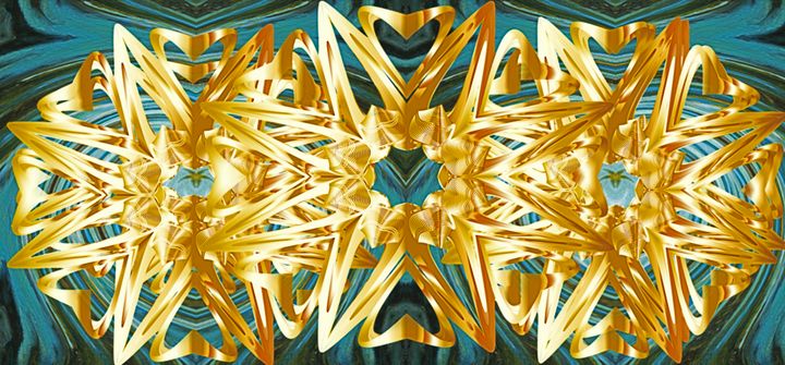 Gold Flowers - Karen Colville Nature Art