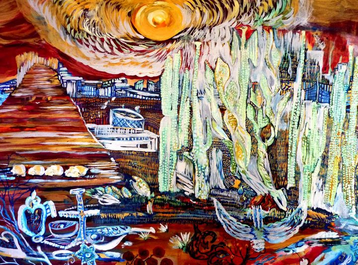 Sedona Mesas Cacti - Karen Colville Nature Art