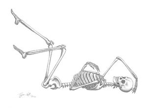 Skeleton Burlesque Pin-ip Girl Betsy