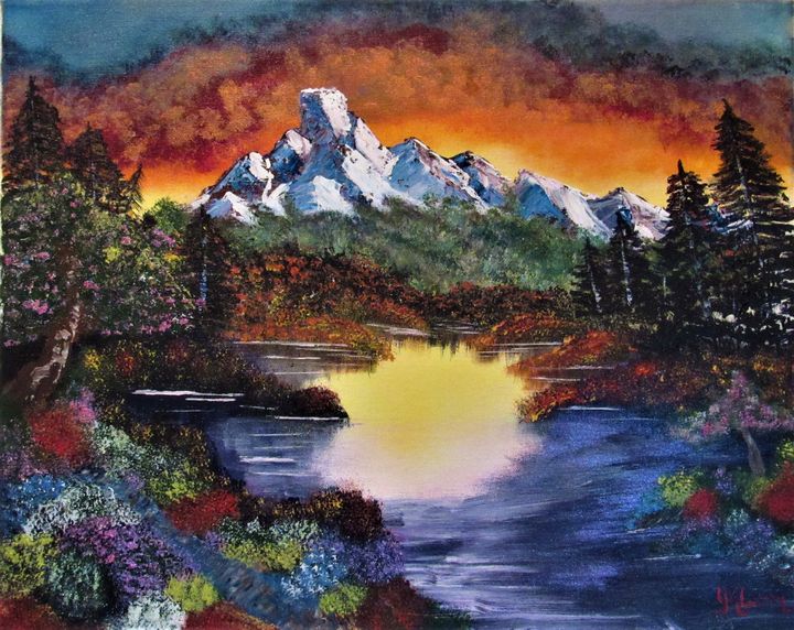 Mountain Sunset 1 - Yolanda Klem