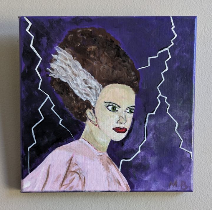 Bride of Frankenstein - Mari Paintings - Paintings & Prints, Holidays ...