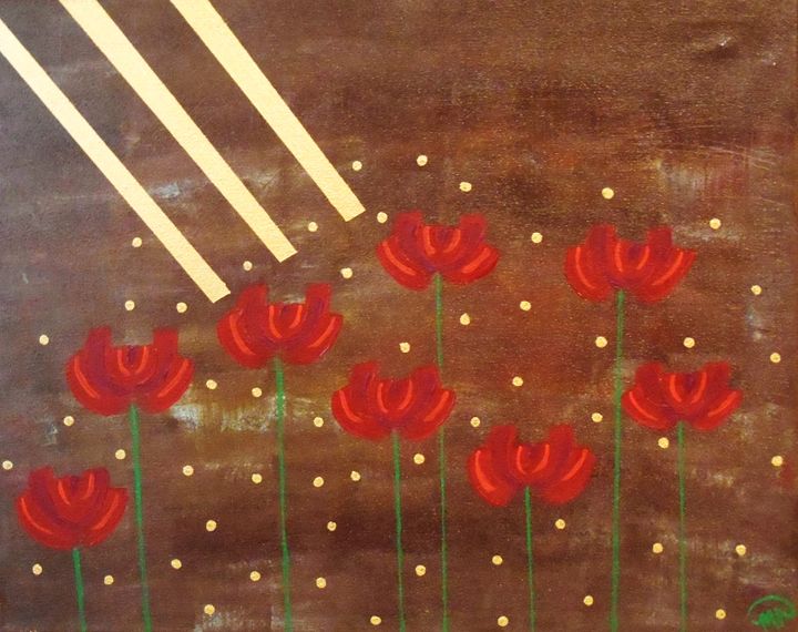Poppies - Memphis Original Art