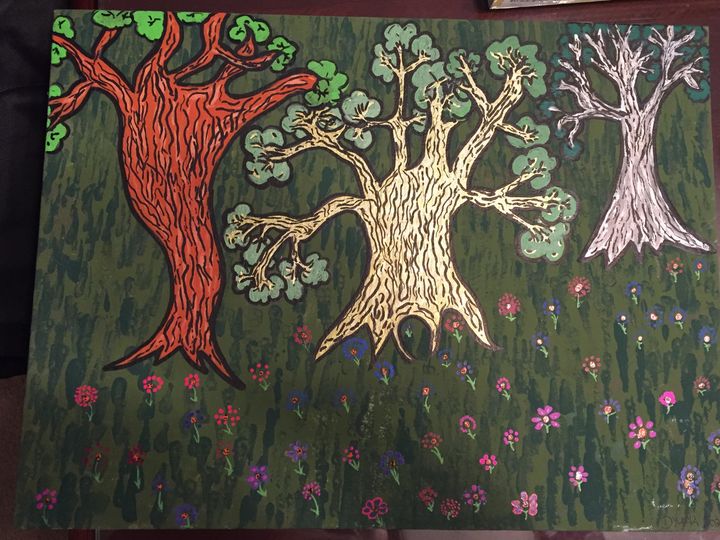 Trees in the forest (SOLD) - D’Anna McKenzie (D’McK)