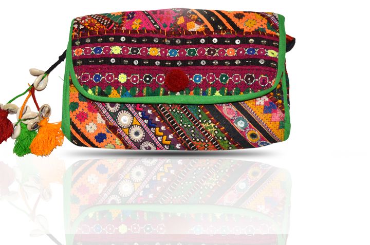 Beautifull gypsy dazzling clutch bag - deartisans