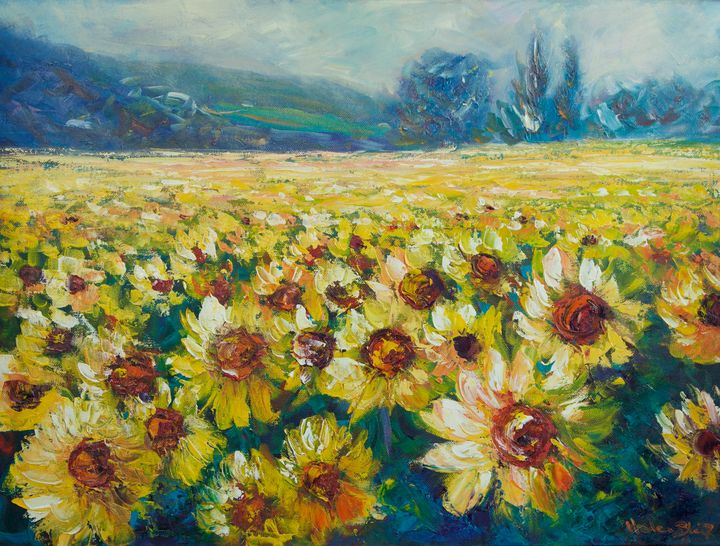 Sunflower Field - Helen Blair