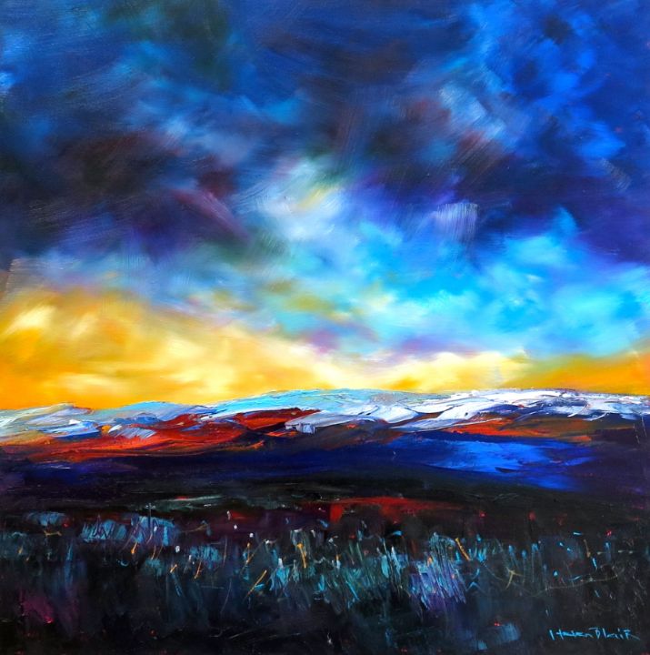 Otago Skies - Helen Blair - Paintings & Prints, Landscapes & Nature