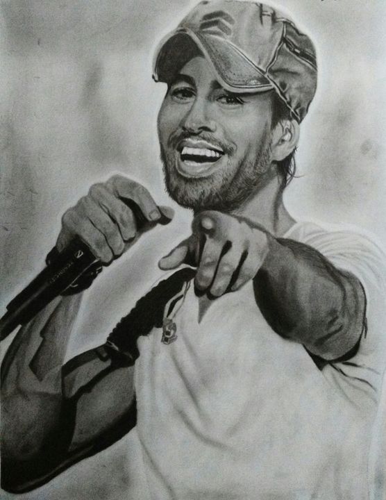 drawing Enrique Iglesias by imanhawari imanhawari imanhawari  enriqueiglesias pencils blackwhite