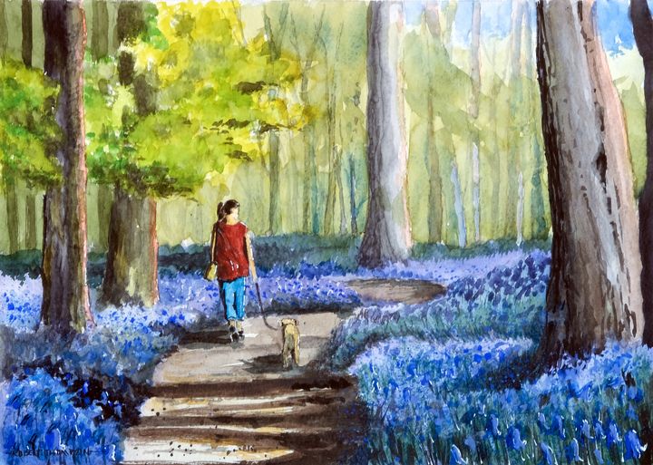 Bluebell woods - Art by Tony