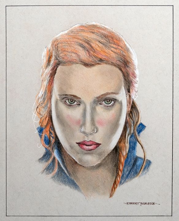 Scarlett Johansson as 'Black Widow' - Art by Tony