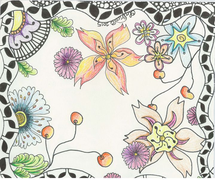 Flower Doodle - Olaina Silva