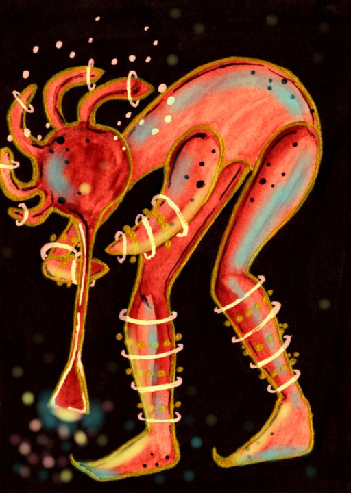 Kokopelli Dream Kimber Kiwi Art Paintings & Prints, Ethnic