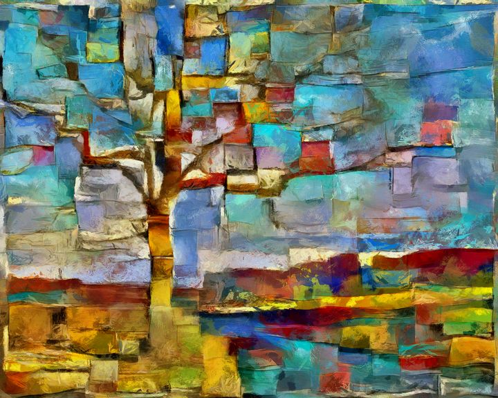 Tree on the road to mountains - Potocek
