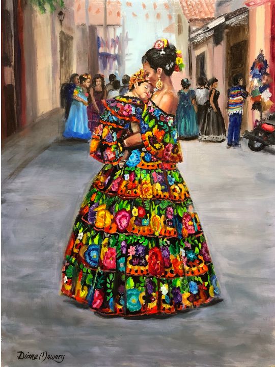 Mexican Dress - Diane Mowery Art