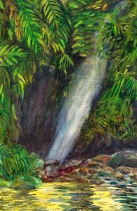 "Jungle Waterfall, Amazon"
