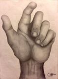 Reach, 18x24 Pencil on Paper