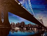 City Lights, 24x18 Acrylic on canvas