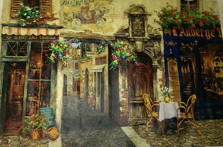 L auberge Brightgalleria Paintings Prints Buildings 