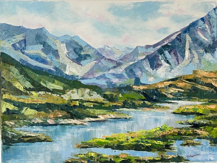 Landscape Mountain Lake - YAK Paintings