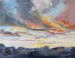 Colorado Mountain Sunset - YAK Paintings
