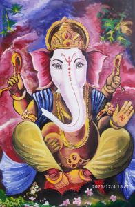 Lord Ganesh Raudra Roop Roop Gallery - Paintings & Prints