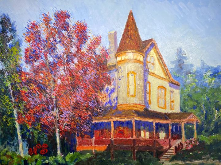 【F50号】sunday park サンデーパーク原画 oil painting F50号】sunday park サンデーパーク原画 oil painting Vintage