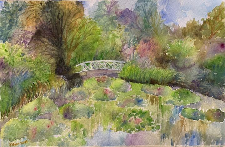My Summer Lily Pond - Florence Zhou 's Fine Art