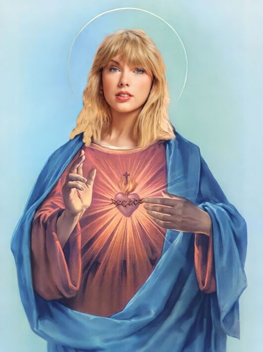 Taylor Swift Swifties Jesus Christ - Lunanewworld - Digital Art,  Entertainment, Music, Pop Music - ArtPal