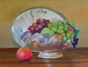 Still life with grapes - J.Krzysikart